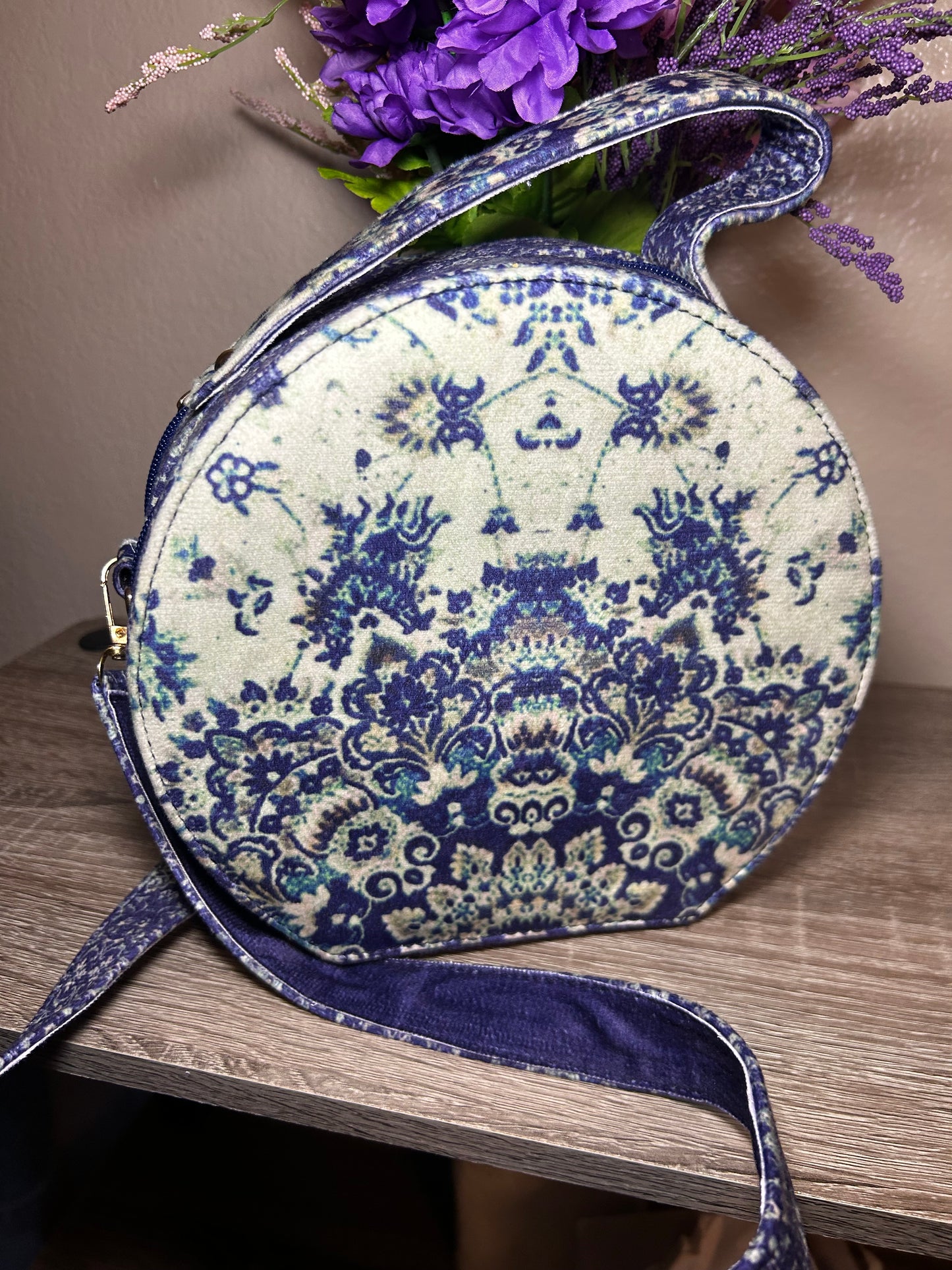 Blue Velvet Crossbody