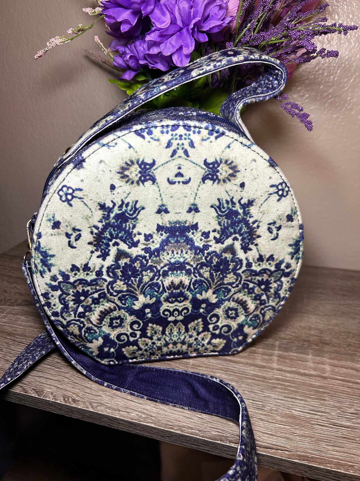 Blue Velvet Crossbody