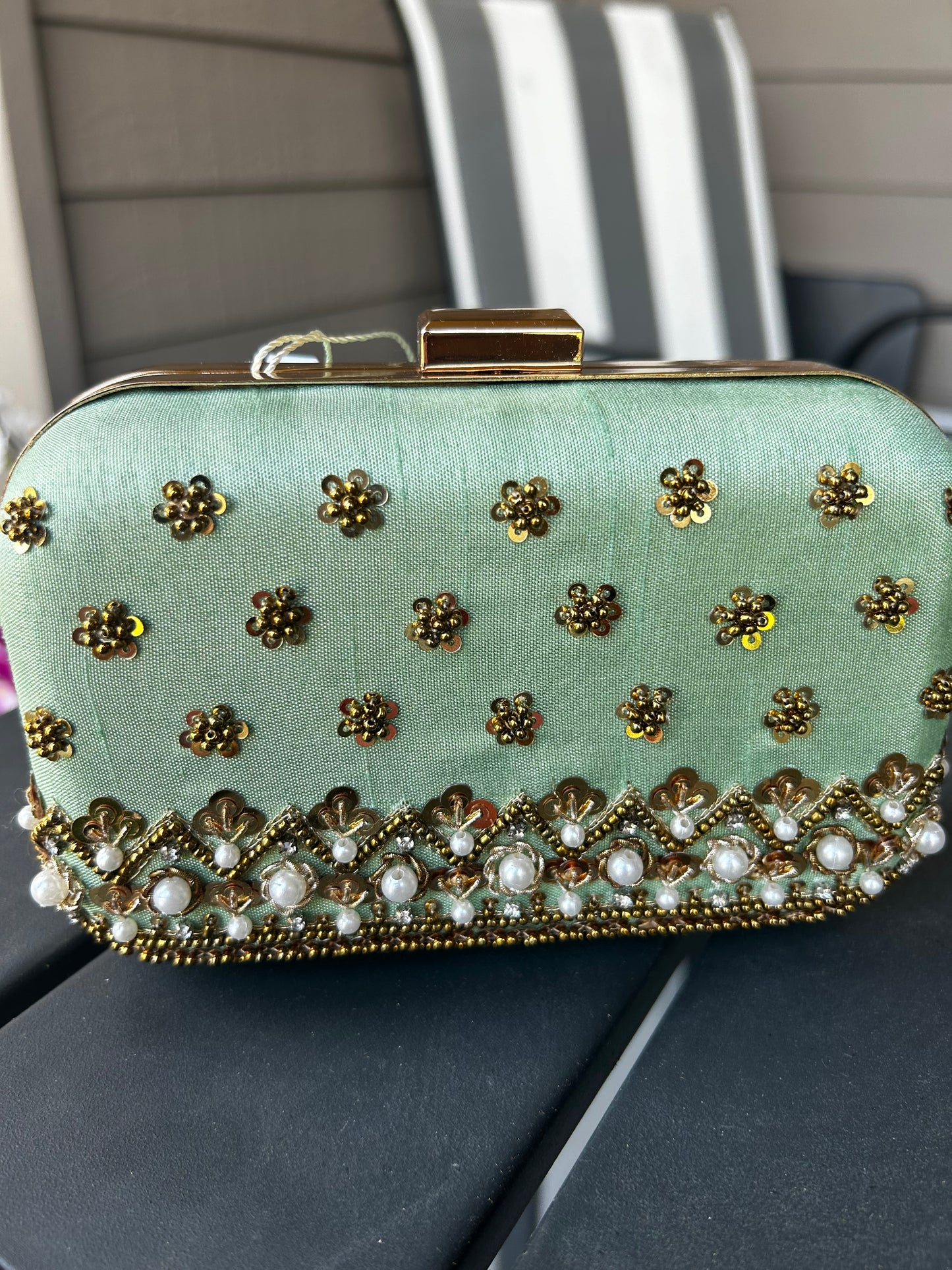 Mint Green Clutch