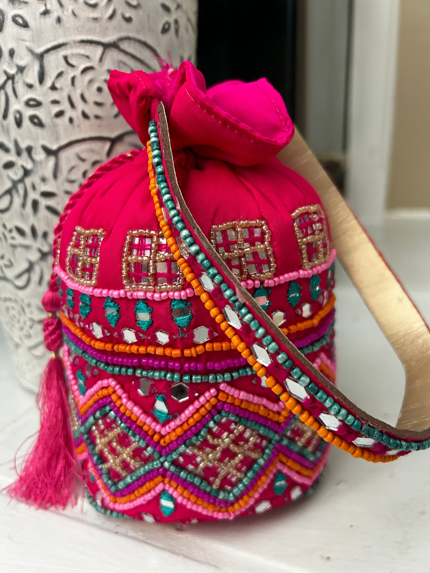Fuchsia Pink Potli Bag