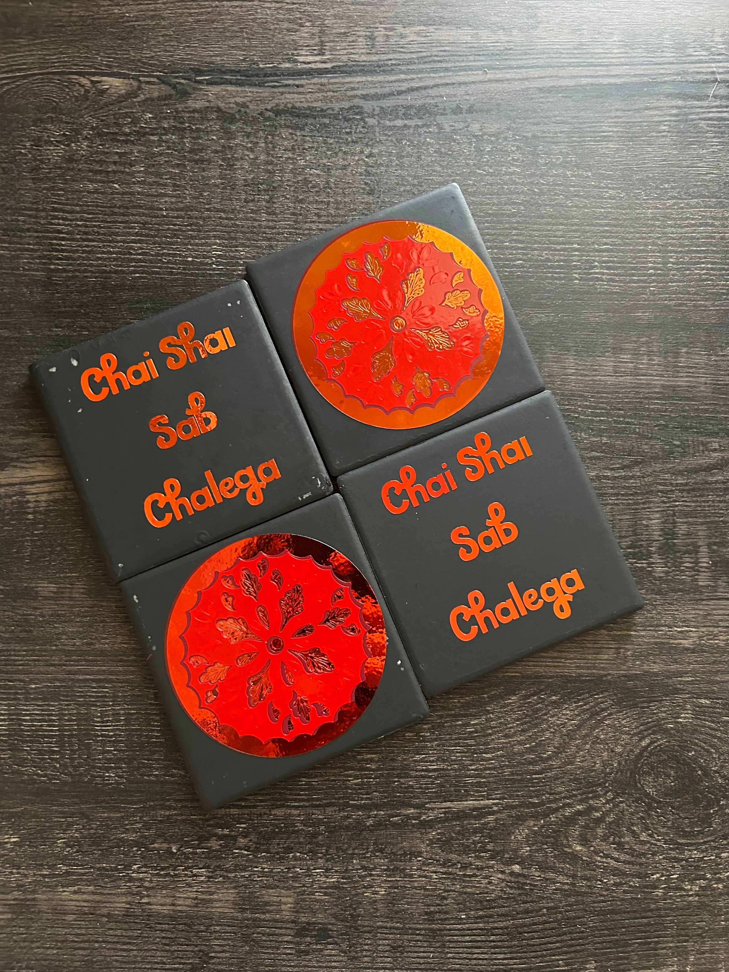 Chai Shai Red Coasters