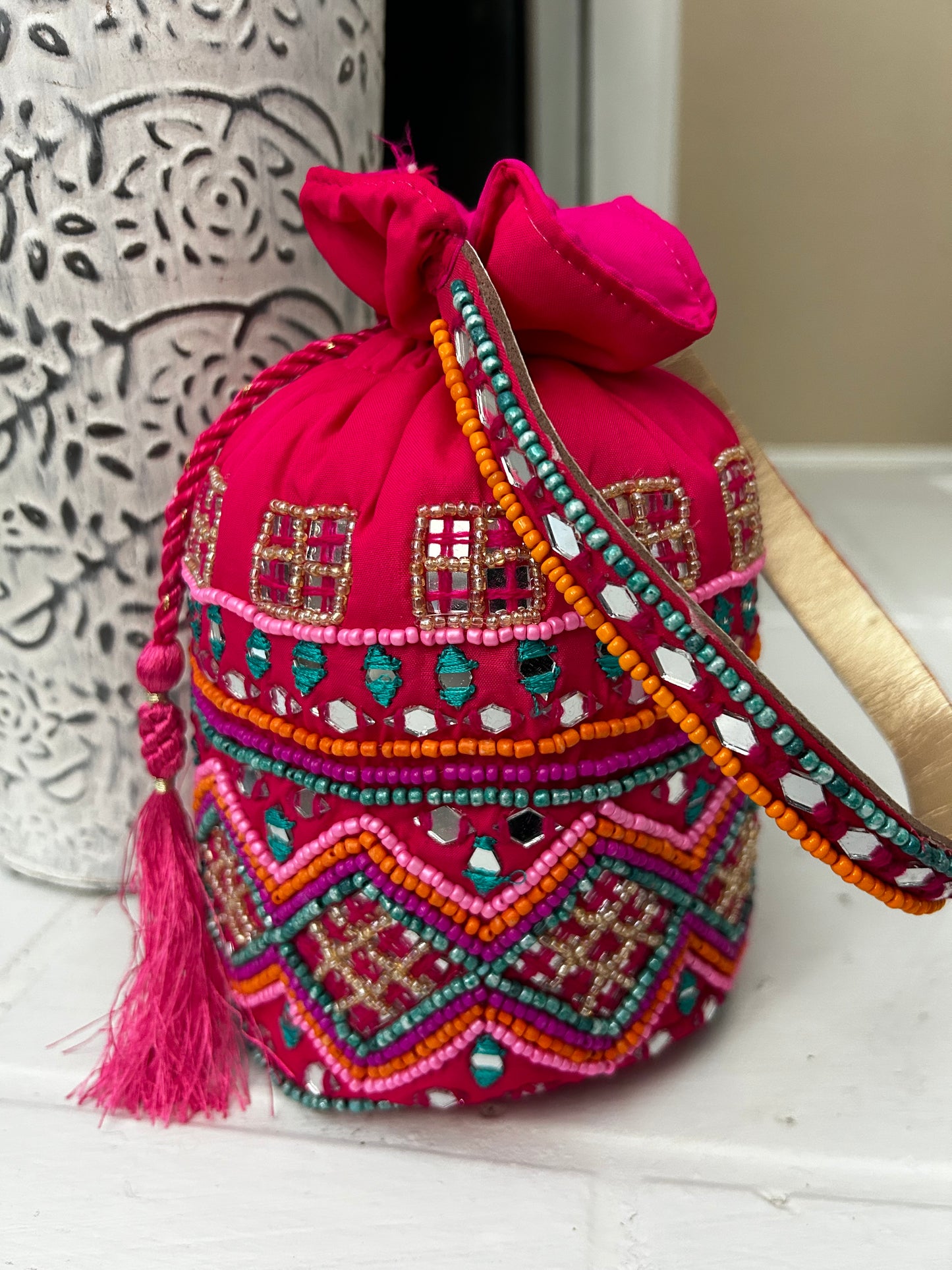 Fuchsia Pink Potli Bag