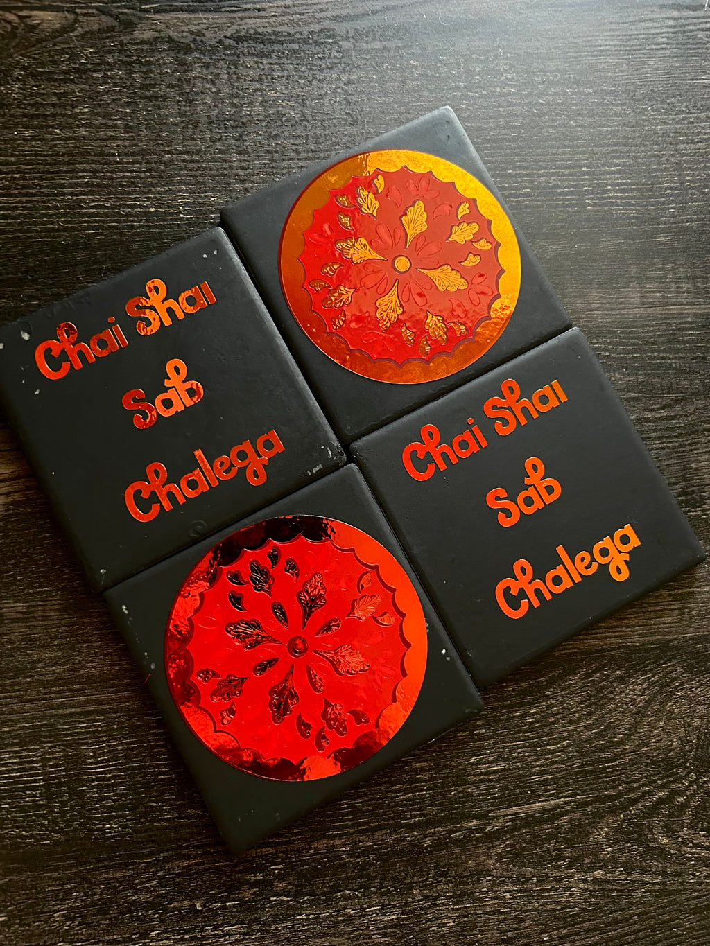 Chai Shai Red Coasters