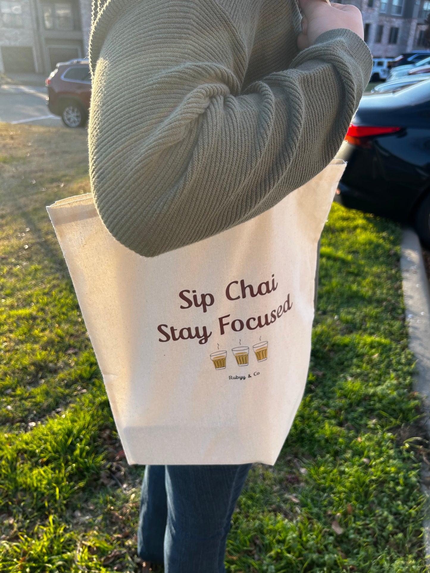 “Sip Chai” Tote Bag