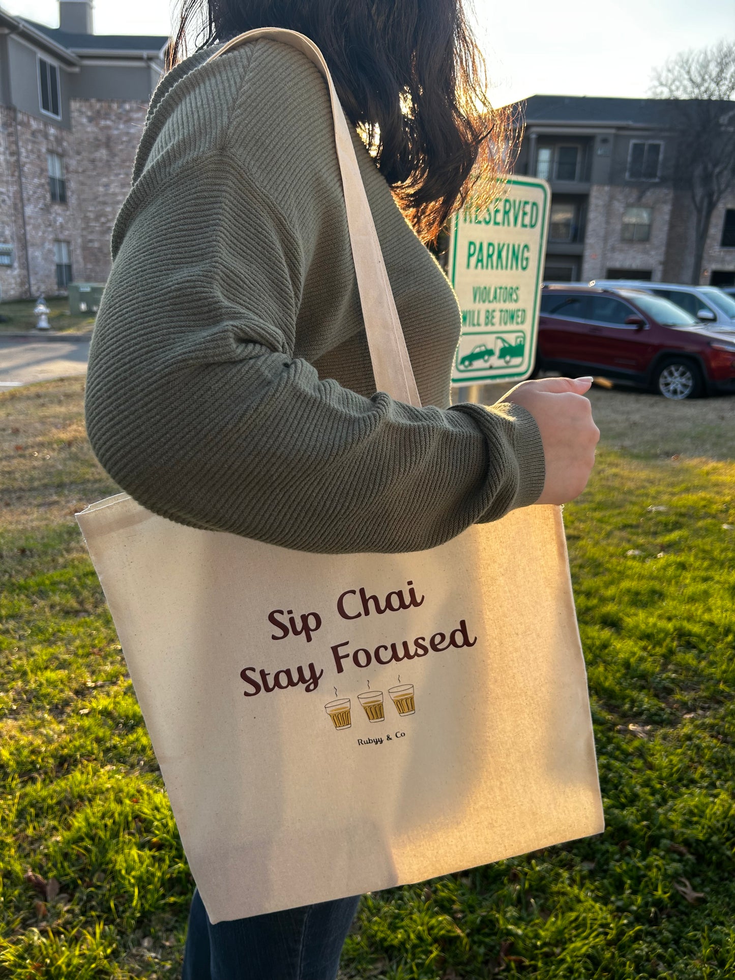 “Sip Chai” Tote Bag