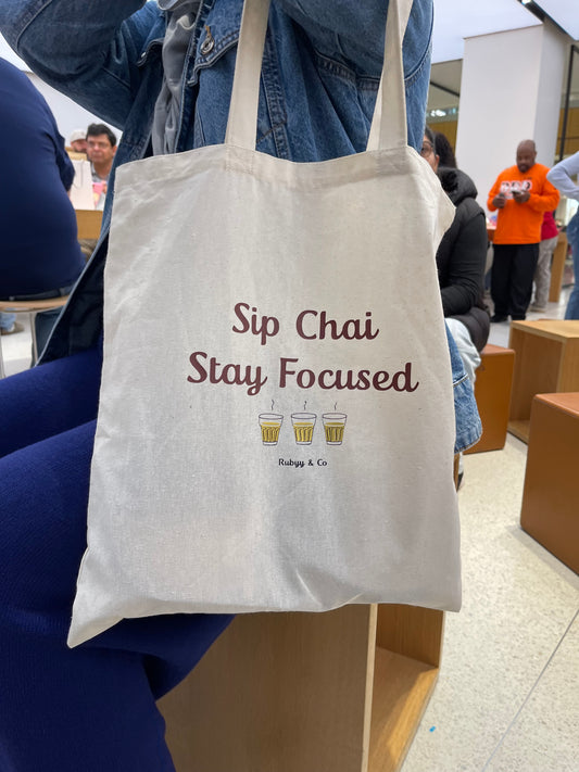 “Sip Chai” Tote Bag